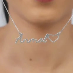 Silver Personalised Life Partner Pendant