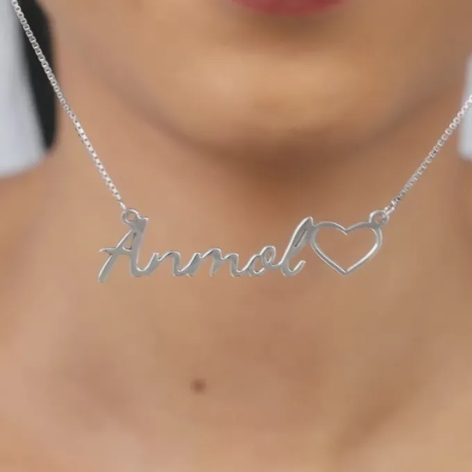 Silver Personalised Life Partner Pendant