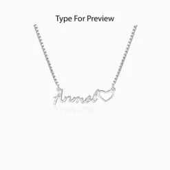 Silver Personalised Life Partner Pendant