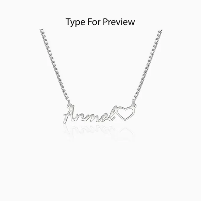Silver Personalised Life Partner Pendant