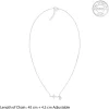 Silver Personalised Lifeline Initial Necklace