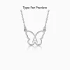 Silver Personalised Like a Butterfly Necklace