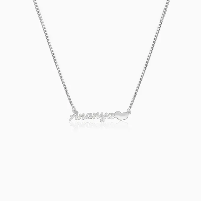 Silver Personalised Love Pendant