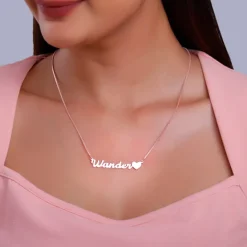 Silver Personalised Love Pendant