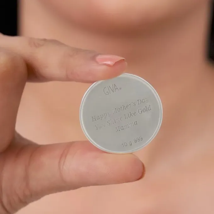 Silver Personalised Mother's Love Coin