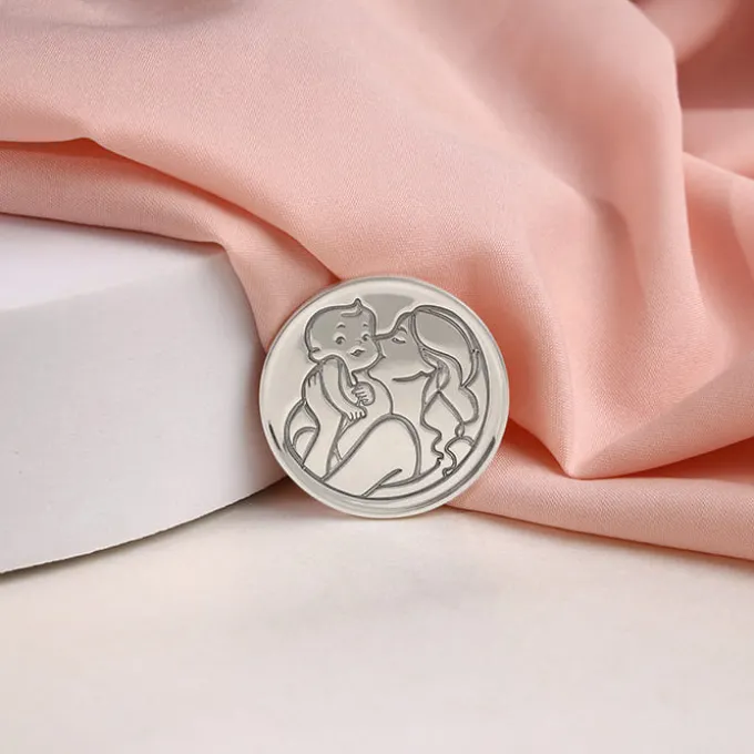 Silver Personalised Mother's Love Coin