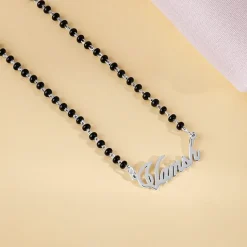 Silver Personalised Name Mangalsutra