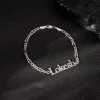 Silver Personalised Name Bracelet For Him