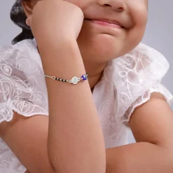 Silver Personalised Nazariya Kids Bracelet (2 - 8 Years)