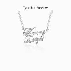 Silver Personalised Perfect Match Pendant
