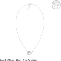 Silver Personalised Perfect Match Pendant