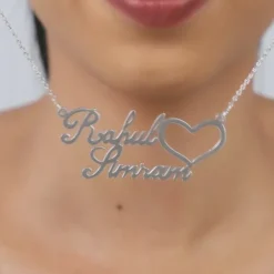 Silver Personalised Precious Sweetheart Pendant