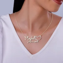 Silver Personalised Precious Sweetheart Pendant