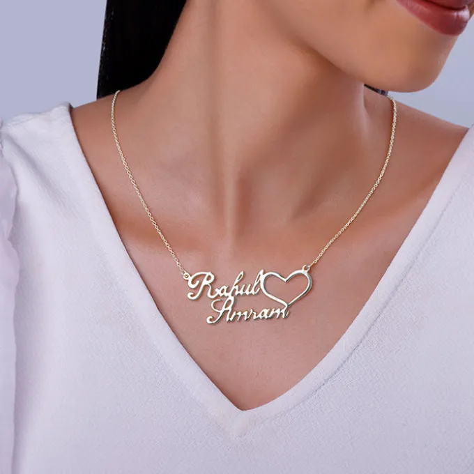 Silver Personalised Precious Sweetheart Pendant