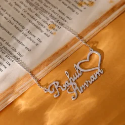 Silver Personalised Precious Sweetheart Pendant