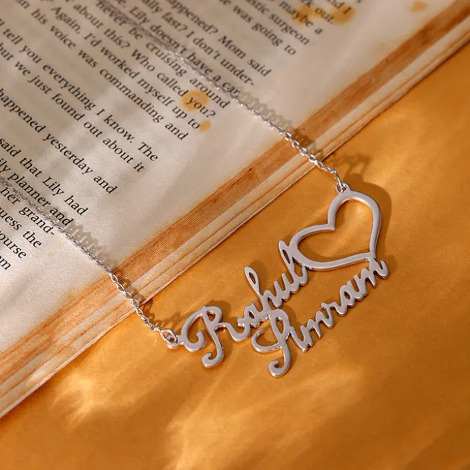 Silver Personalised Precious Sweetheart Pendant