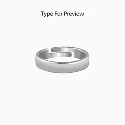 Silver Personalised Signature Ring For Him