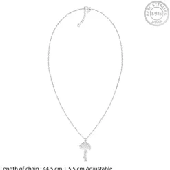 Silver Personalised Tree of Names Pendant with Link Chain