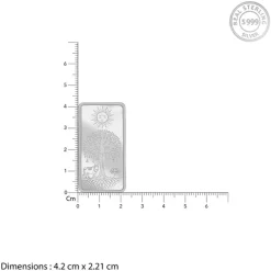 Silver Personalised Tree of Life Bar - 10g