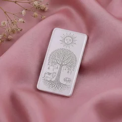 Silver Personalised Tree of Life Bar - 10g