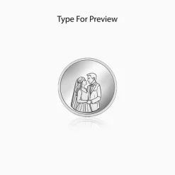Silver Personalised Wedding Gift Coin