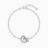 Silver Playful Unicorn Kids Bracelet (2 - 8 Years)