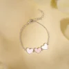 Silver Pookie Hearts Kids Bracelet (2 - 8 Years)