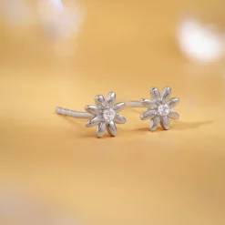 Silver Posy Earrings