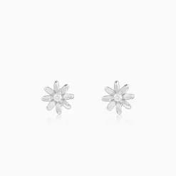 Silver Posy Earrings