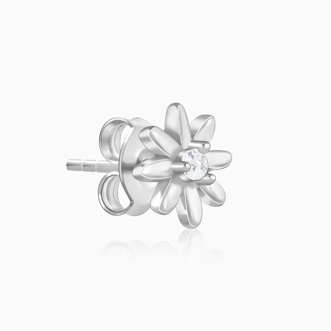 Silver Posy Earrings