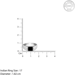 Silver Prince Onyx Ring For Him (Size 17)