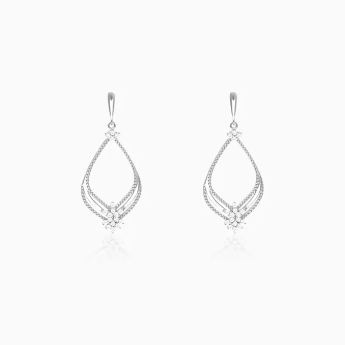 Silver Princess Earrings
