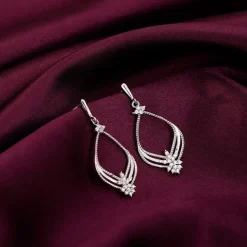 Silver Princess Earrings