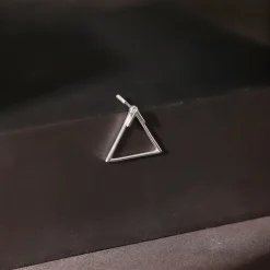 Silver Prism Stud For Men
