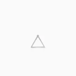 Silver Prism Stud For Men