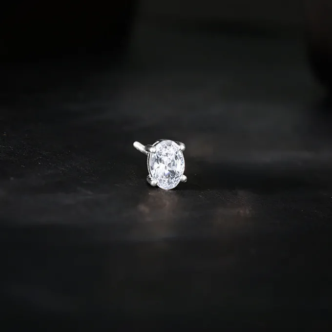 Silver Pristine Stud For Him
