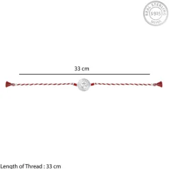 Silver Protected Om Rakhi