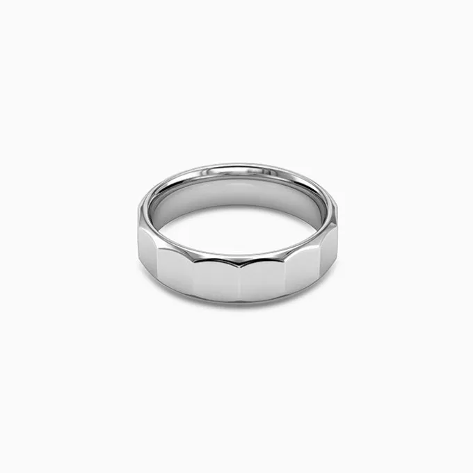Silver Pure Force Hammered Ring For Him (Size 20)