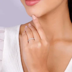 Silver Radiant 2-in-1 Detachable Rings