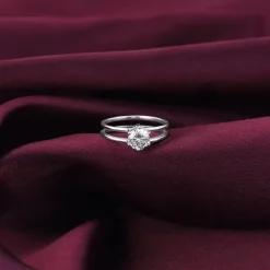 Silver Radiant 2-in-1 Detachable Rings