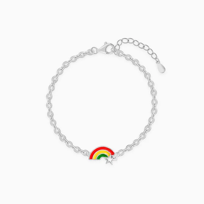 Silver Rainbow Hug Kids Bracelet (0 - 2 Years)