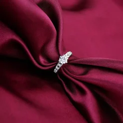 Silver Refined Solitaire Ring