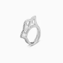Silver Regal Crown Ring