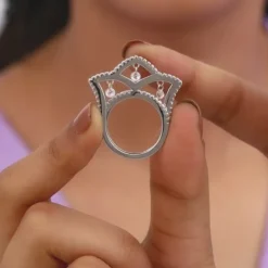 Silver Regal Crown Ring