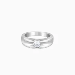 Silver Regal Grid Ring For Him