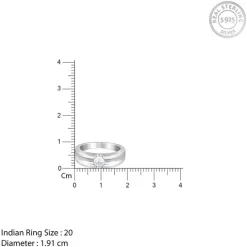 Silver Regal Grid Ring For Him