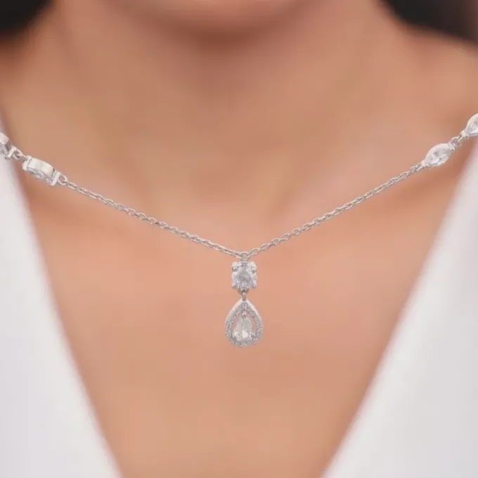 Silver Regal Radiance Necklace