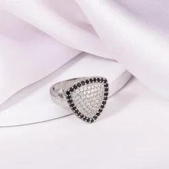 Silver Regal Triangular Ring