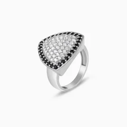 Silver Regal Triangular Ring