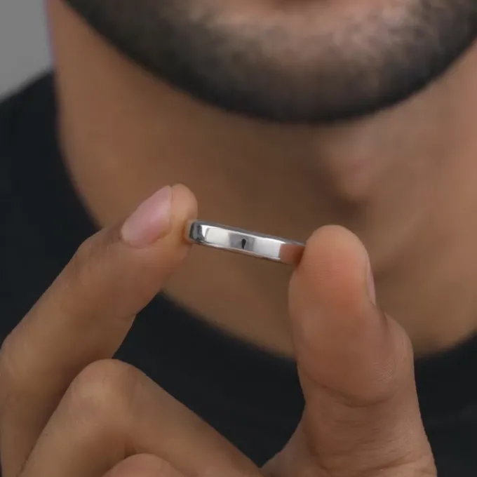 Silver Resilient Ring For Him